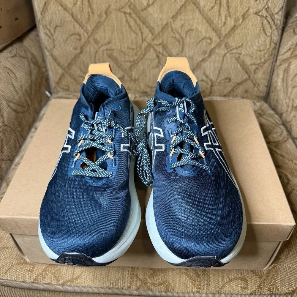ASICS GEL-Nimbus 27 TR Men's Size 7 Indigo Blue/Amber 1011C136 Trail Running